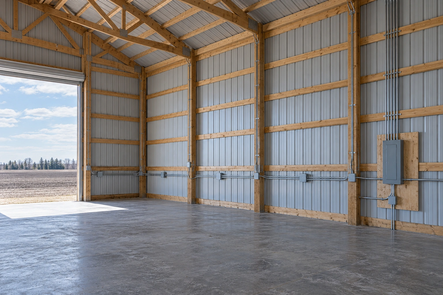 Pole Barn Electrical Rough-In